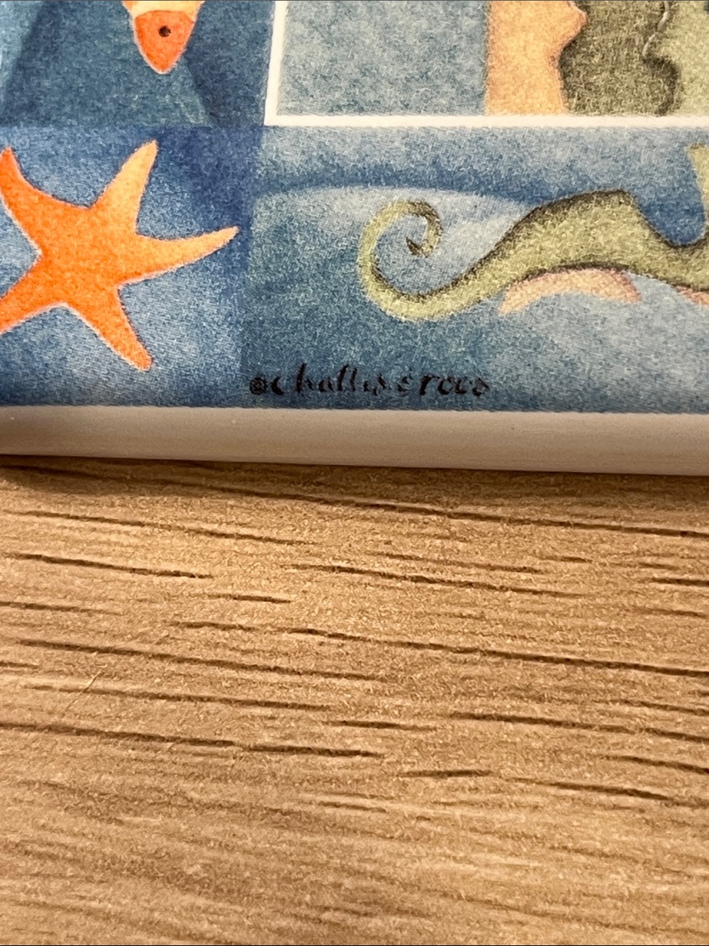 Signed Schaller’s Place Lighthouse Ceramic Double Switch Plate Cover - Picture 2 of 7